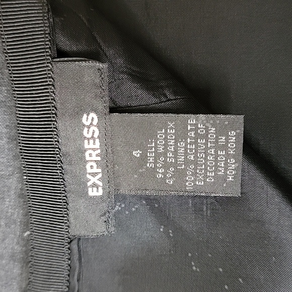 Women's Express Wool Pleated Skirt, Gray, Size 4, EUC - Picture 4 of 6